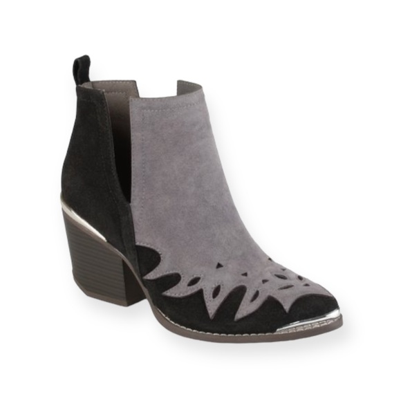 Burke Dotson Side-Split Ankle Booties in Black/Grey Size 10 NEW w/o Box - Picture 6 of 6